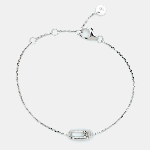 Messika Diamond Pave 18K White Gold Children Bracelet - Picture 2 of 7